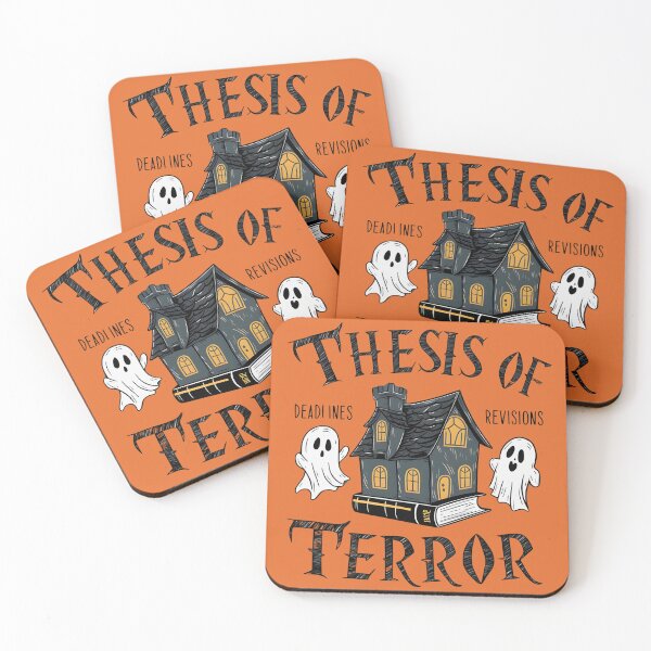 Item preview, Thesis of terror, funny PhD and Halloween designed and sold by NoetherSym.