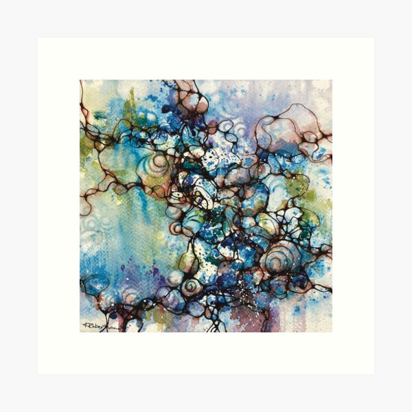 Item preview, Watercolor Abstract Painting - original by Krista Robertson designed and sold by Krista Robertson.