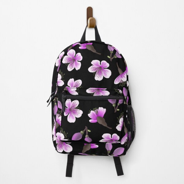 Item preview, Magnolia buds and Cherry Blossoms on black. designed and sold by Sonya Gray.