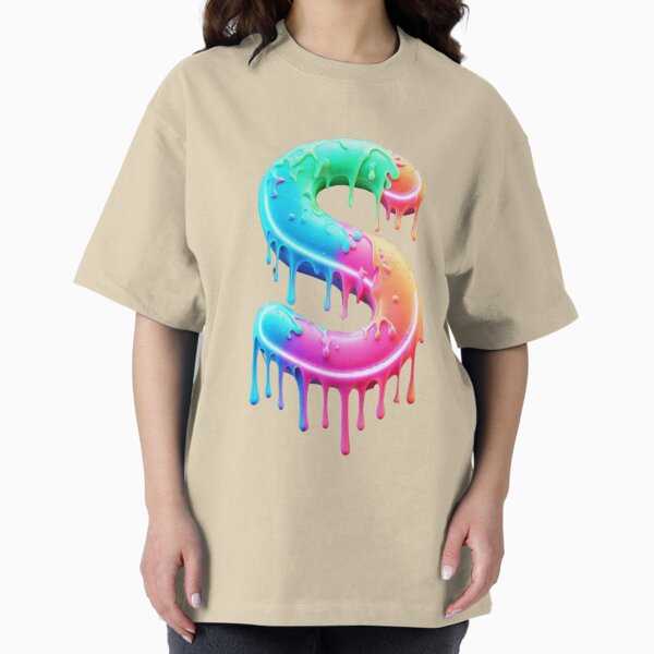 Item preview, Fun Neon Melting Ice Cream Letter S Sign designed and sold by ArtyZavion.