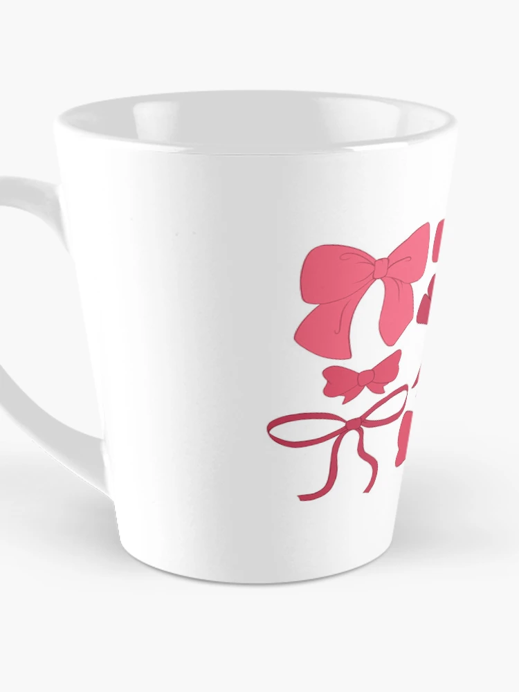 Thumbnail 3 of 4, Coffee Mug, Pink Bows Pattern designed and sold by RorisRealms.