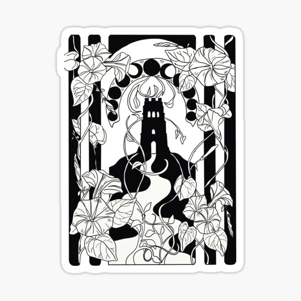 Item preview, Glastonbury Tor Art nouveaux designed and sold by Silvia Galliani.