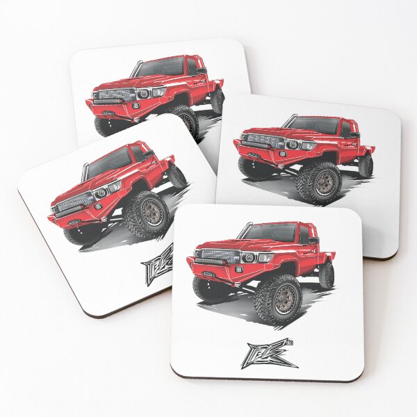 Item preview,  toyota land cruiser series 79 overland ute red designed and sold by NaquashM.
