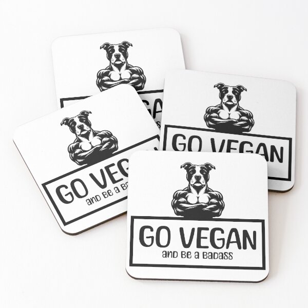 Item preview, Vegan Badass Pitbull Funny designed and sold by Animalistawear.