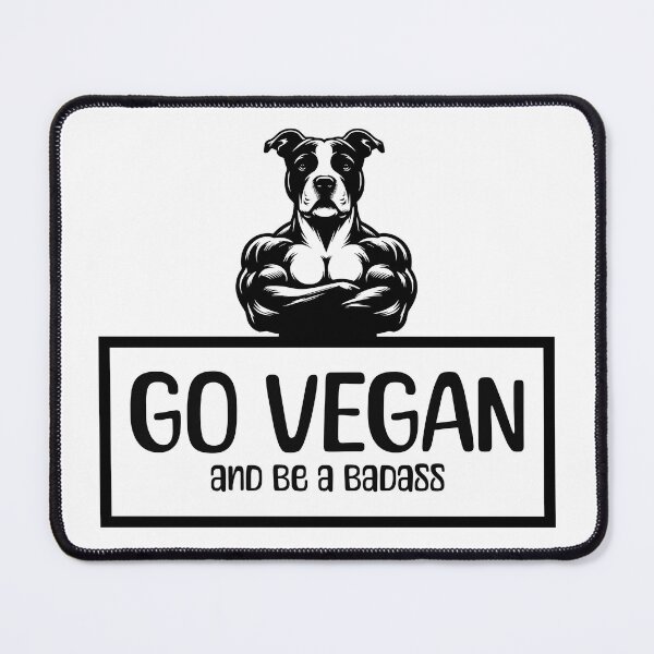 Item preview, Vegan Badass Pitbull Funny designed and sold by Animalistawear.