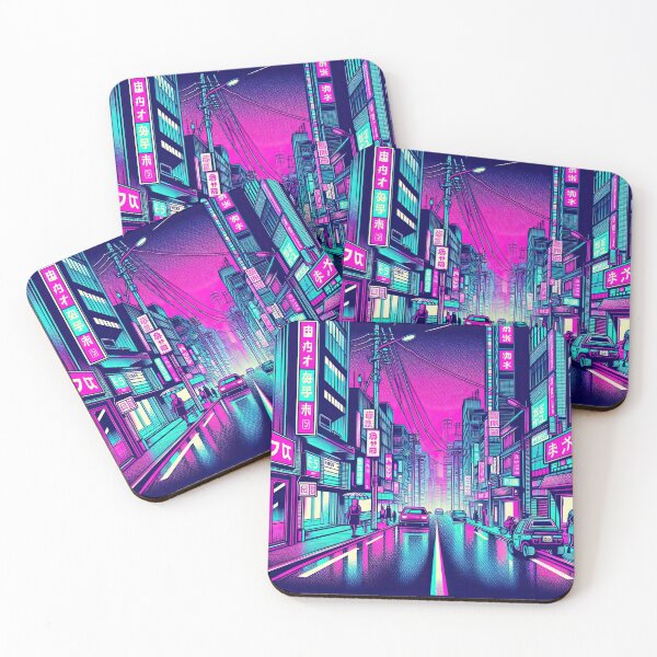 Item preview, Neon-lit Cyberpunk Street Pop Art Style designed and sold by artofuniverse.