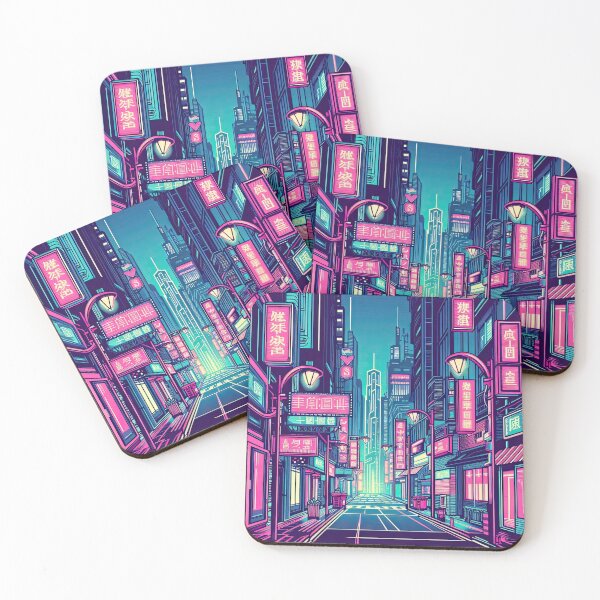 Item preview, Neon-lit Cyberpunk Street Pop Art Style designed and sold by artofuniverse.
