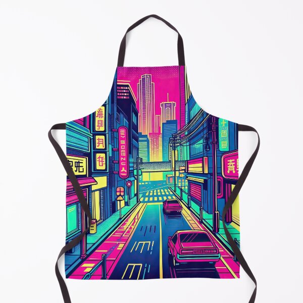 Item preview, Neon-lit Cyberpunk Street Pop Art Style designed and sold by artofuniverse.