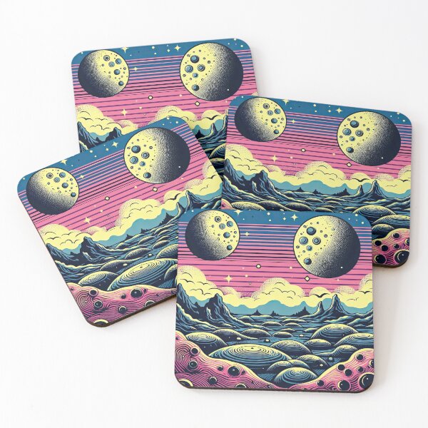 Item preview, Alien Landscape Pop Art Style designed and sold by artofuniverse.
