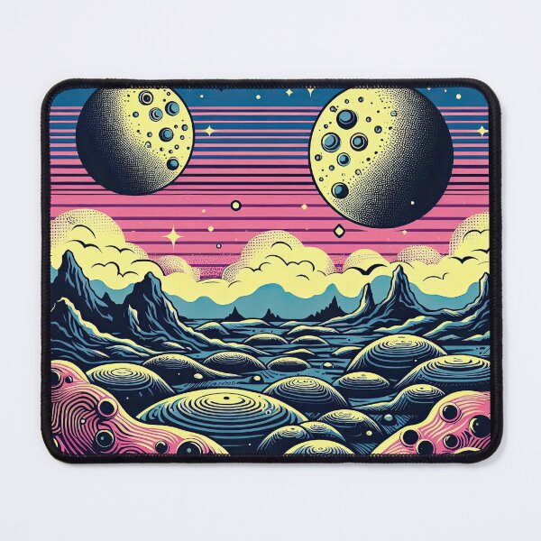 Item preview, Alien Landscape Pop Art Style designed and sold by artofuniverse.