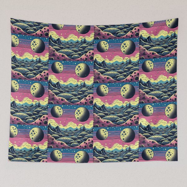 Item preview, Alien Landscape Pop Art Style designed and sold by artofuniverse.