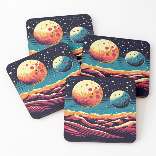 Item preview, Alien Landscape Pop Art Style designed and sold by artofuniverse.