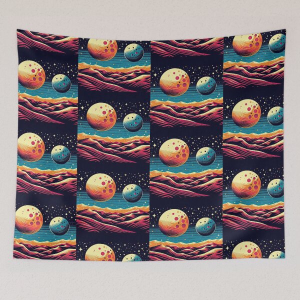 Item preview, Alien Landscape Pop Art Style designed and sold by artofuniverse.