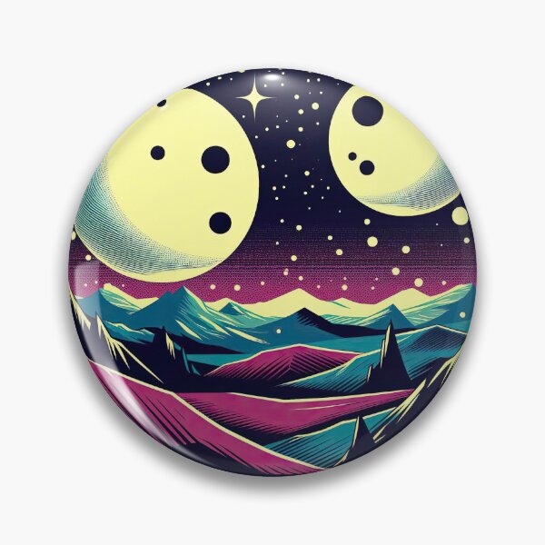 Artikelvorschau, Außerirdische Landschaft im Pop-Art-Stil entworfen und verkauft von artofuniverse.