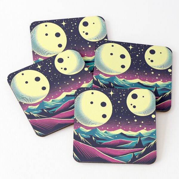 Item preview, Alien Landscape Pop Art Style designed and sold by artofuniverse.