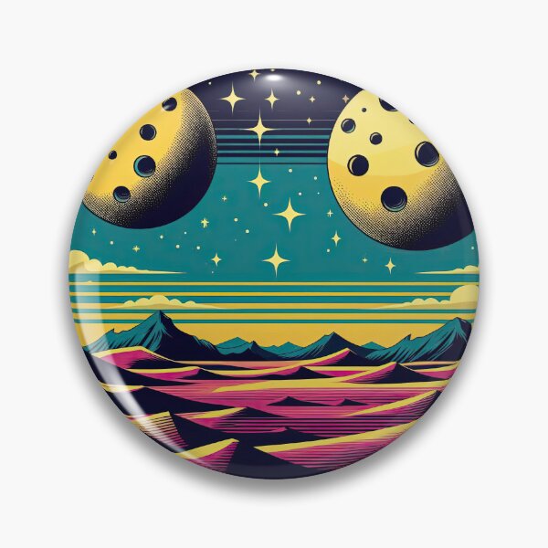 Artikelvorschau, Außerirdische Landschaft im Pop-Art-Stil entworfen und verkauft von artofuniverse.
