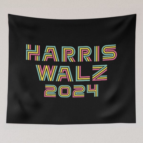 Item preview, Harris Walz 2024 - Retro Alphabet designed and sold by vestalshop.