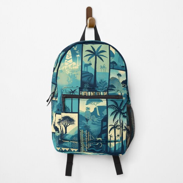 Item preview, Elegant Minimalist Madagascar Island Silhouette with Baobabs and Lemurs designed and sold by Windy-market.