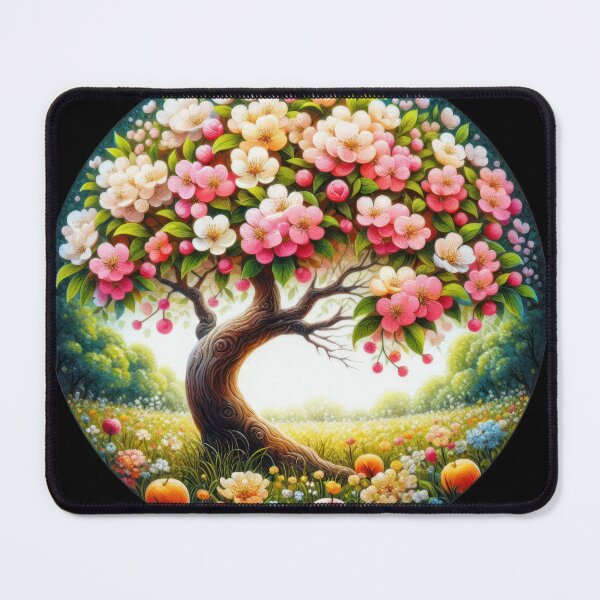 Item preview, blossoming tree rain retro floral flowers designed and sold by Expressions-Sel.
