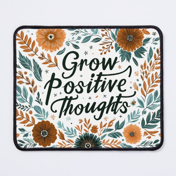 Item preview, Grow Positive Thoughts Mental Health Matters Inspirational – Uplifting Floral Inspiration designed and sold by RootedAvenueCo.
