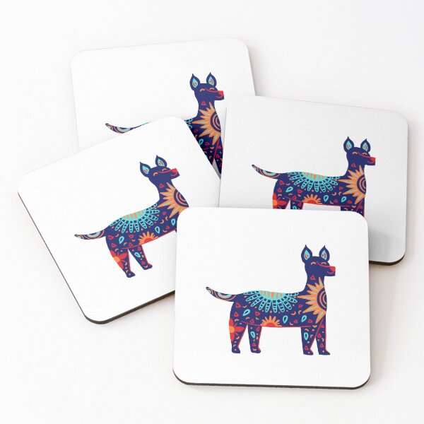 Item preview, Whimsical xoloitzcuintl xolo dog alebrije folk art  designed and sold by CapriCreatives.