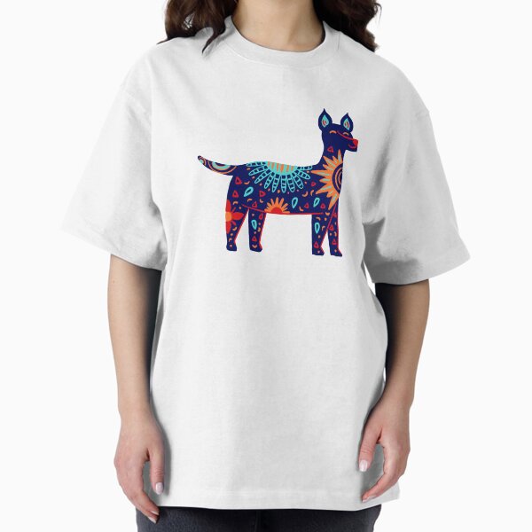 Vista previa del artículo con la obra «Caprichoso xoloitzcuintl xolo perro alebrije arte popular », diseñado y vendido por CapriCreatives.