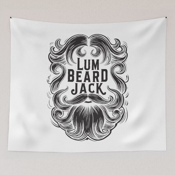 Item preview, Lum Beard Jack. Design for Bearded Lumberjacks. Black Print. designed and sold by twisted-dot.