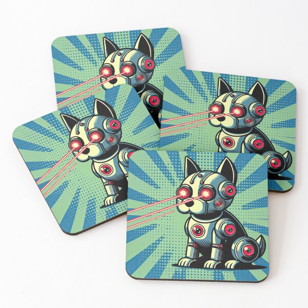 Item preview, Robot Dog Pop Art Style designed and sold by artofuniverse.