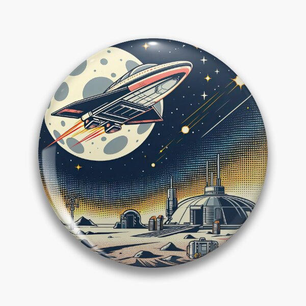 Artikelvorschau, Raumschiff-Pop-Art-Stil entworfen und verkauft von artofuniverse.
