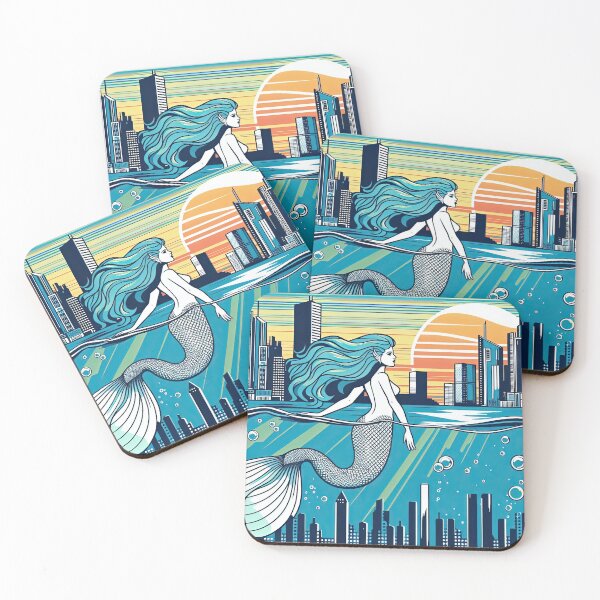 Item preview, Mermaid Pop Art Style designed and sold by artofuniverse.