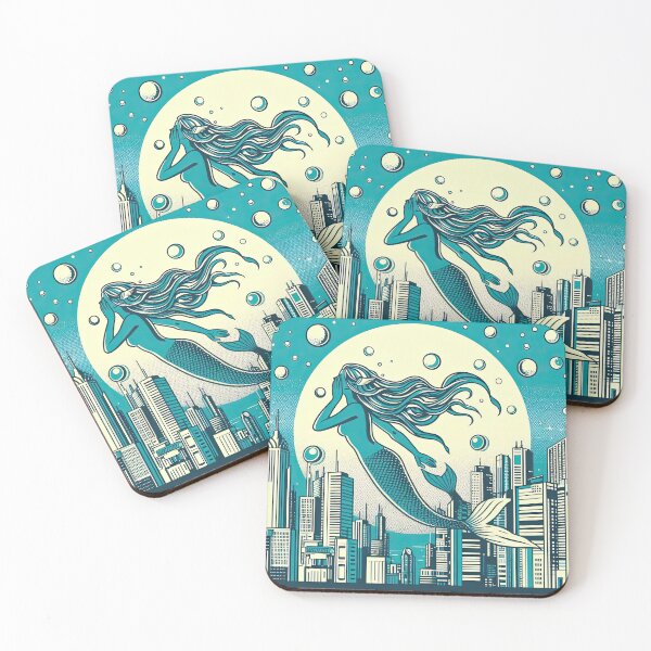 Item preview, Mermaid Pop Art Style designed and sold by artofuniverse.
