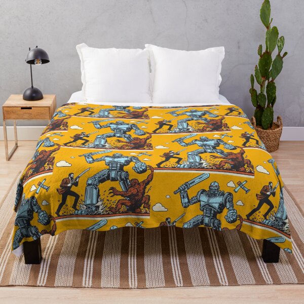 Item preview, Giant Robot Battling A Monster Pop Art Style designed and sold by artofuniverse.