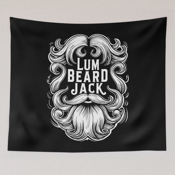 Item preview, Lum Beard Jack. Design for Bearded Lumberjacks. White Print. designed and sold by twisted-dot.