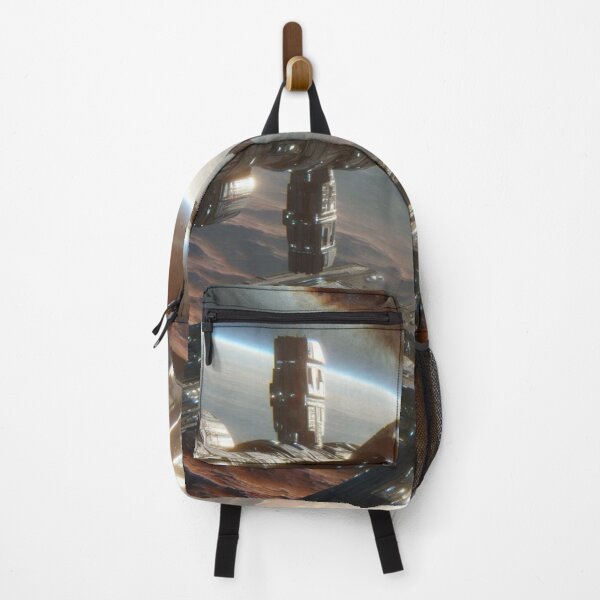 Item preview, Futuristic Space Station Orbiting A Distant Planets. designed and sold by IrsathThaslima.