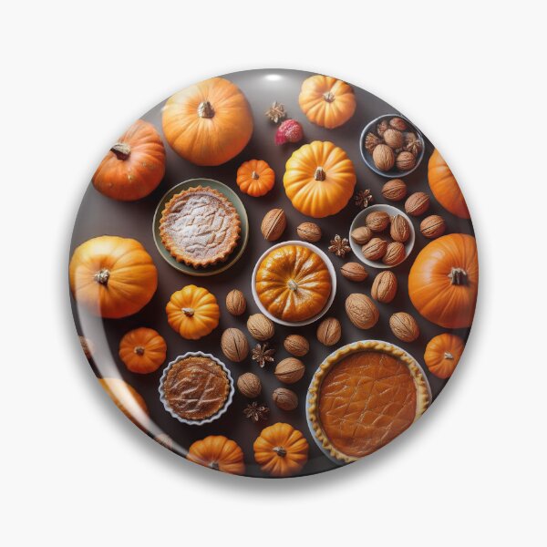 Item preview, Autumn composition: autumn fruits, pumpkins, pumpkin cream pie, leaves, abundance.6 designed and sold by My-fake-places.