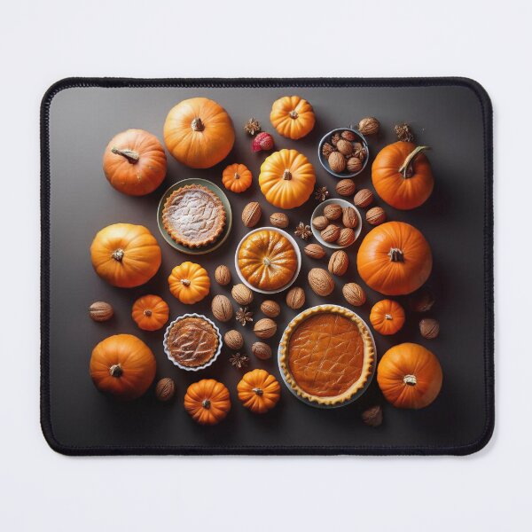 Item preview, Autumn composition: autumn fruits, pumpkins, pumpkin cream pie, leaves, abundance.6 designed and sold by My-fake-places.