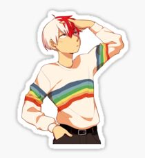Stylish gay todoroki Sticker