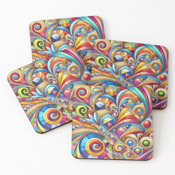 Item preview, Kaleidoscope of Abstract Whirls designed and sold by Sillytoe.