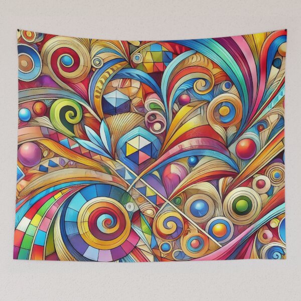 Item preview, Kaleidoscope of Abstract Whirls designed and sold by Sillytoe.