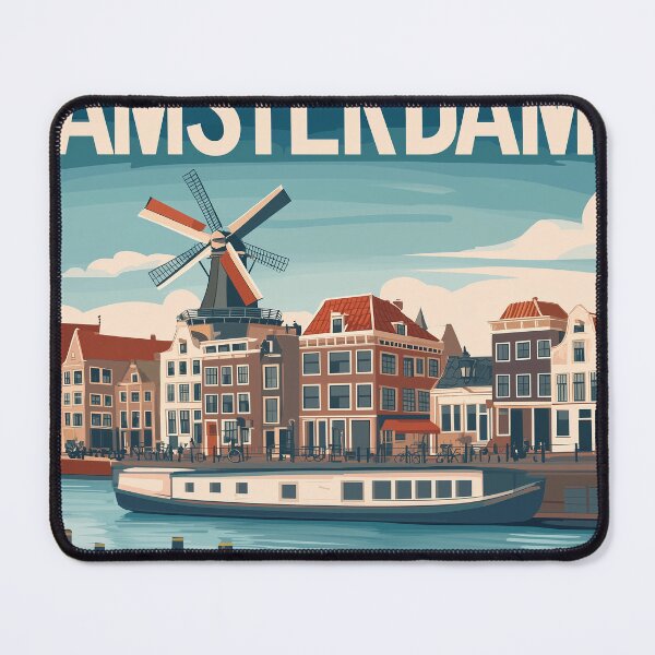 Item preview, Amsterdam Cityscape Art – Captivating Wall Decor Inspired by Dutch Canals & Architecture designed and sold by nomiraclehere.