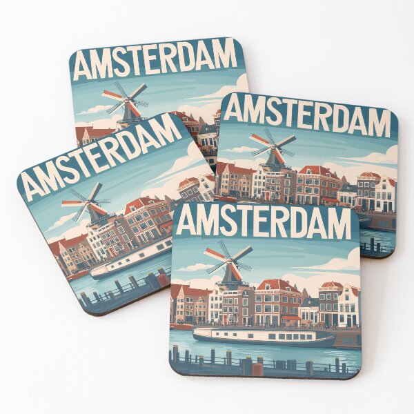 Item preview, Amsterdam Cityscape Art – Captivating Wall Decor Inspired by Dutch Canals & Architecture designed and sold by nomiraclehere.
