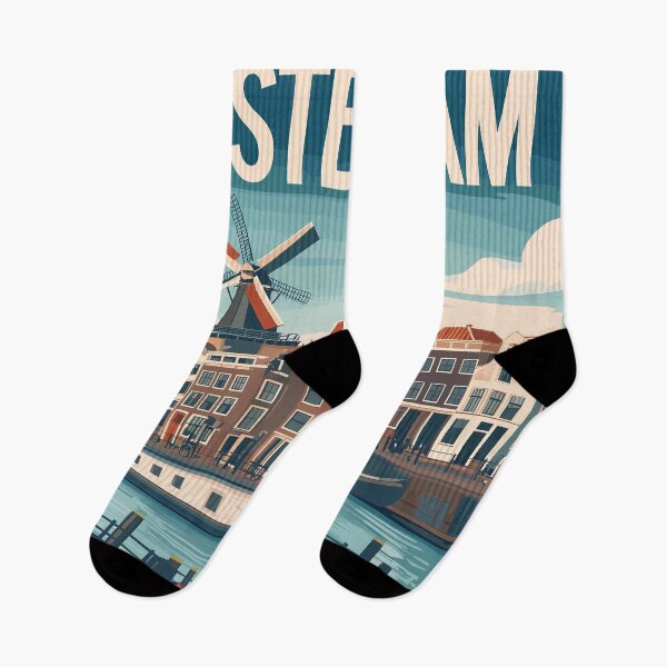 Item preview, Amsterdam Cityscape Art – Captivating Wall Decor Inspired by Dutch Canals & Architecture designed and sold by nomiraclehere.