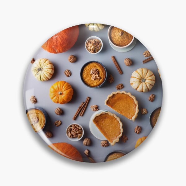 Item preview, Autumn composition: autumn fruits, pumpkins, pumpkin cream pie, leaves, abundance.5 designed and sold by My-fake-places.