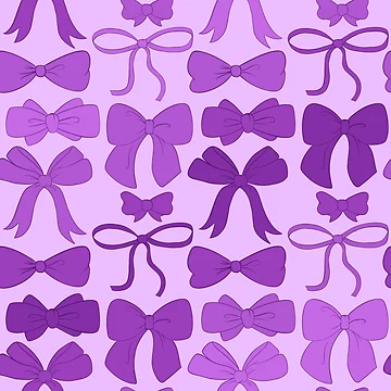 Artwork thumbnail, Purple Bows Pattern by RorisRealms