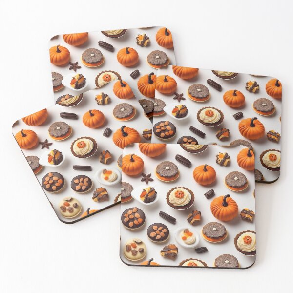 Item preview, Autumn composition: autumn fruits, pumpkins, pumpkin cream pie, leaves, abundance.2 designed and sold by My-fake-places.