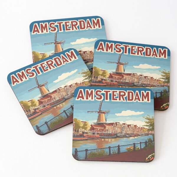 Item preview, Amsterdam Cityscape Art – Captivating Wall Decor Inspired by Dutch Canals & Architecture designed and sold by nomiraclehere.