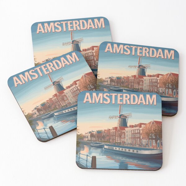 Item preview, Amsterdam Cityscape Art – Captivating Wall Decor Inspired by Dutch Canals & Architecture designed and sold by nomiraclehere.