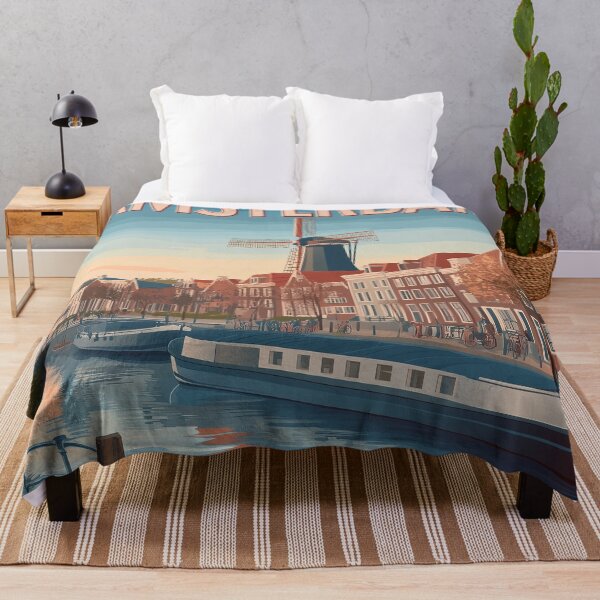 Item preview, Amsterdam Cityscape Art – Captivating Wall Decor Inspired by Dutch Canals & Architecture designed and sold by nomiraclehere.