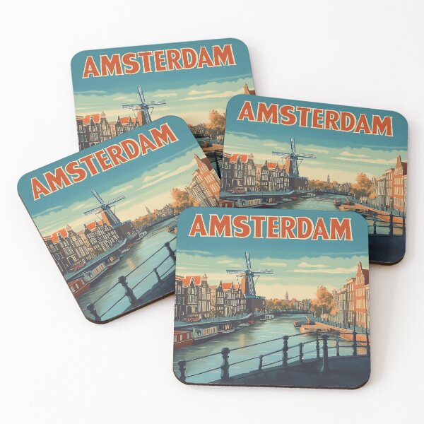 Item preview, Amsterdam Cityscape Art – Captivating Wall Decor Inspired by Dutch Canals & Architecture designed and sold by nomiraclehere.
