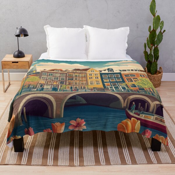 Item preview, Amsterdam Cityscape Art – Captivating Wall Decor Inspired by Dutch Canals & Architecture designed and sold by nomiraclehere.